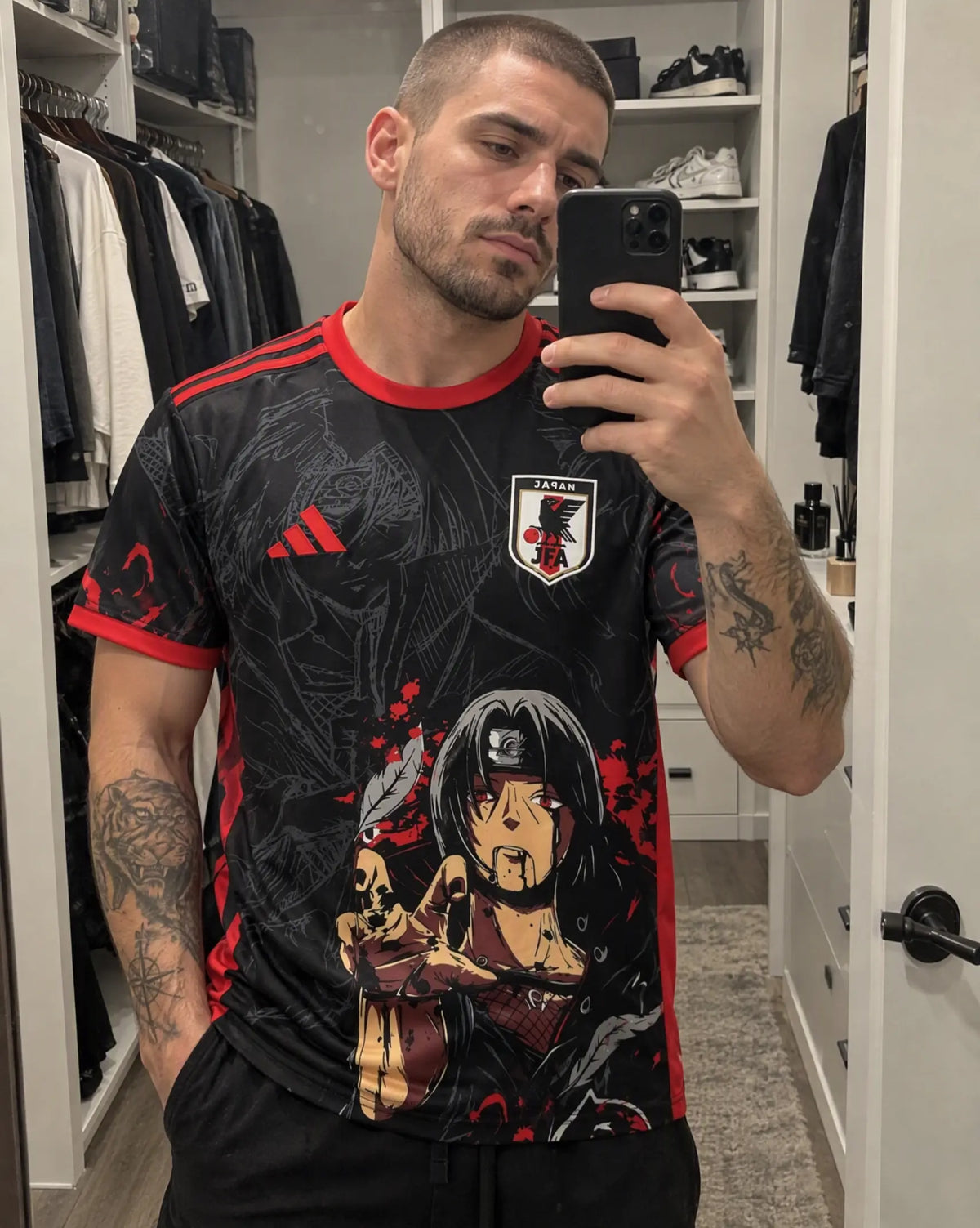 Tokyo Kits fan wearing an anime jersey