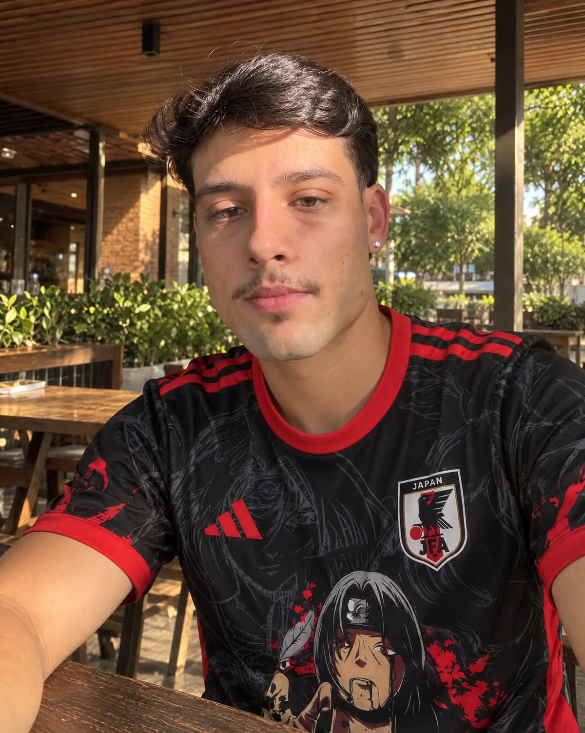 Tokyo Kits fan wearing an anime jersey