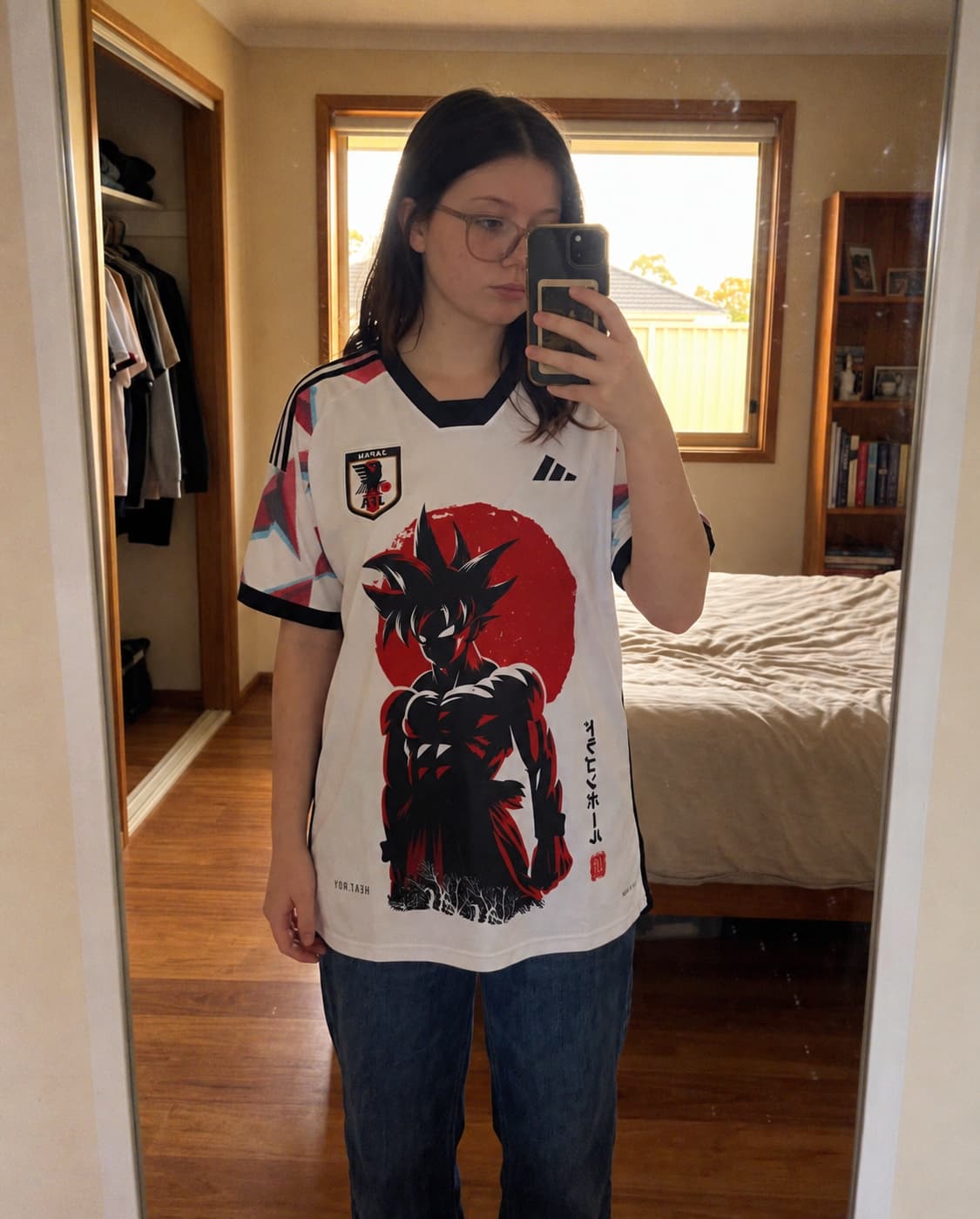 Tokyo Kits fan wearing an anime jersey