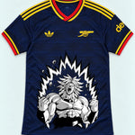 Arsenal Navy Broly Dragon Ball Jersey — Front