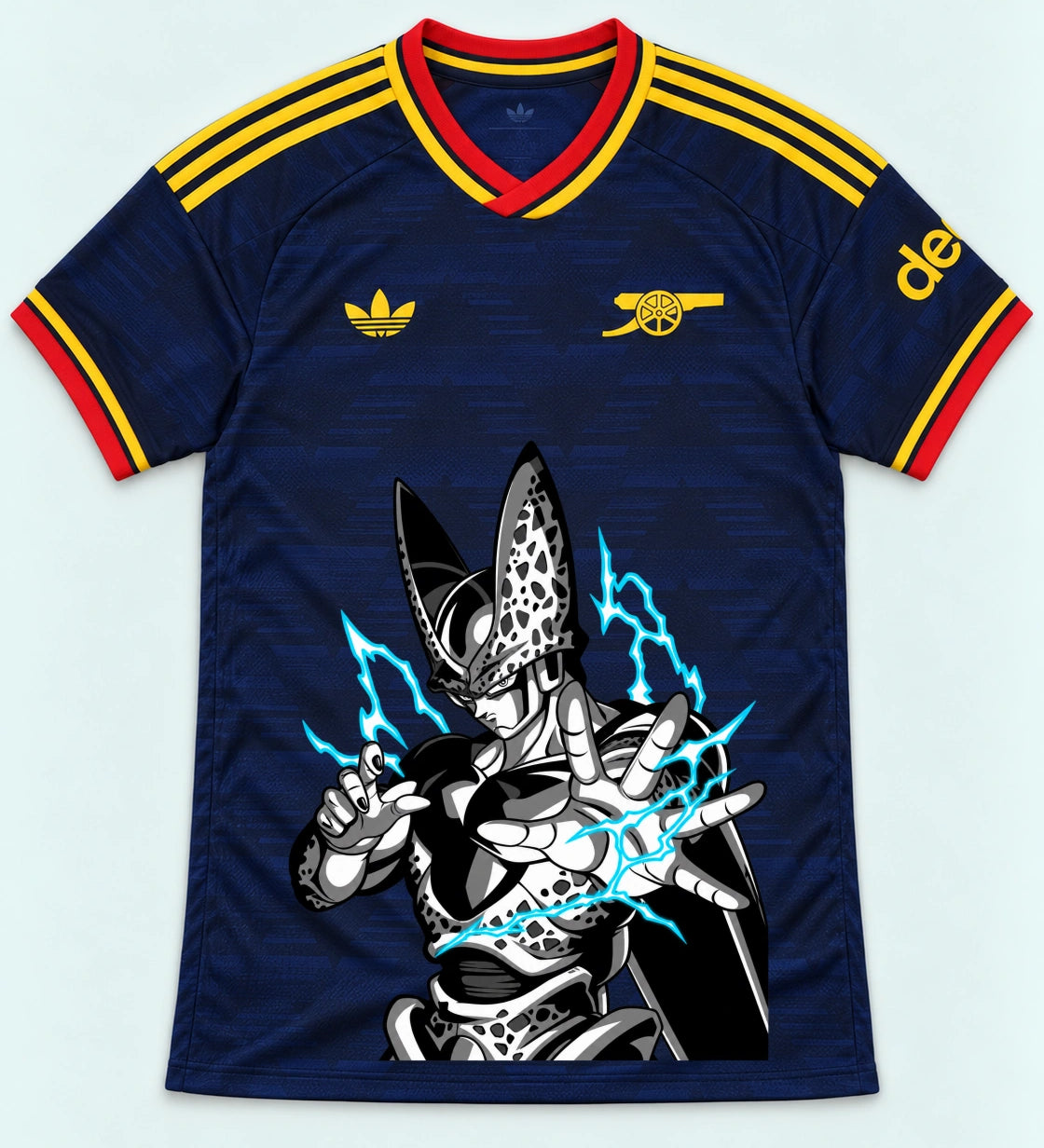 Arsenal Navy Cell Dragon Ball Jersey — Front