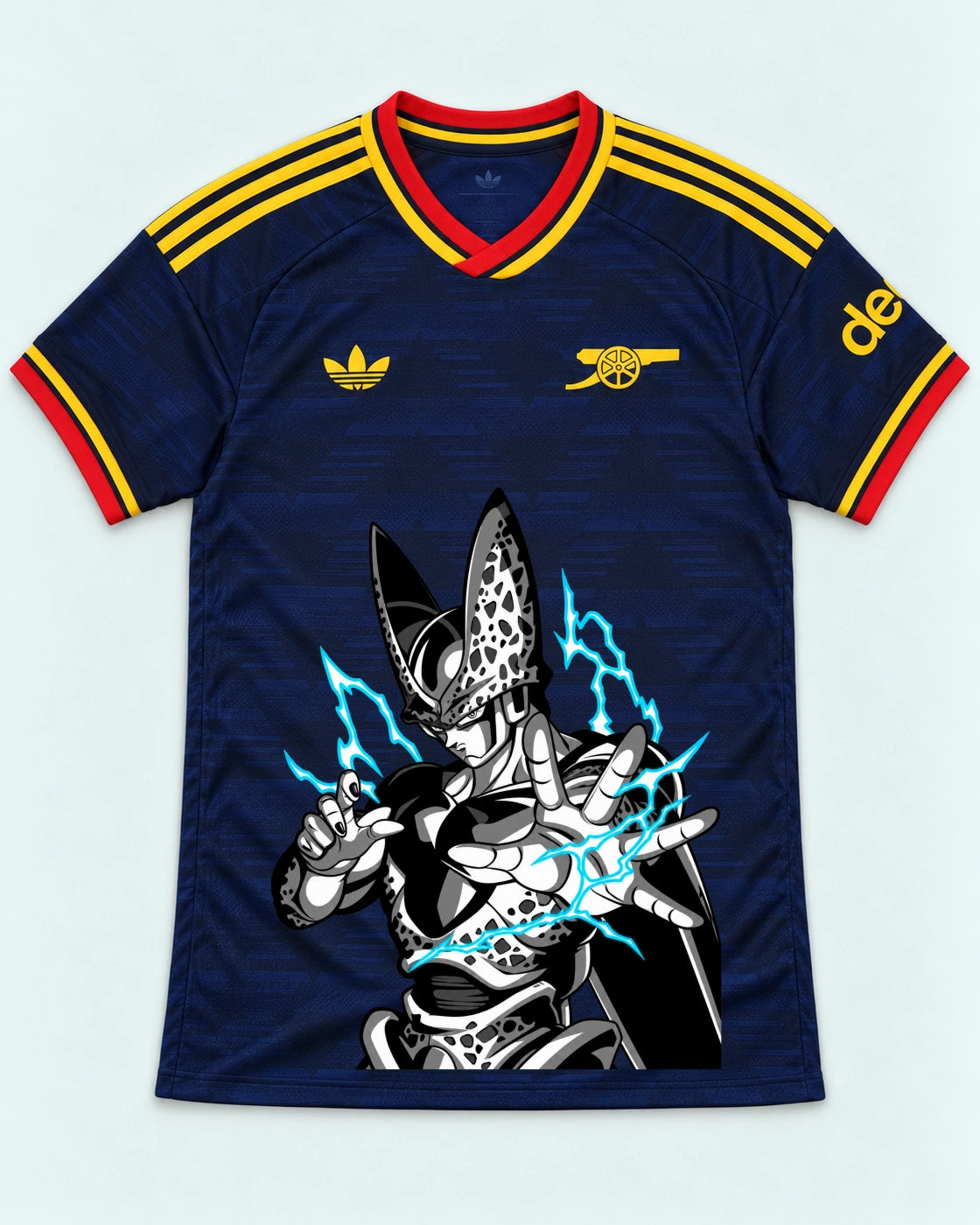 Arsenal Navy Cell Dragon Ball Jersey — Front
