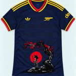 Arsenal Navy Goku Sakura Dragon Ball Jersey — Front