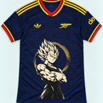 Arsenal Navy Majin Vegeta Dragon Ball Jersey — Front