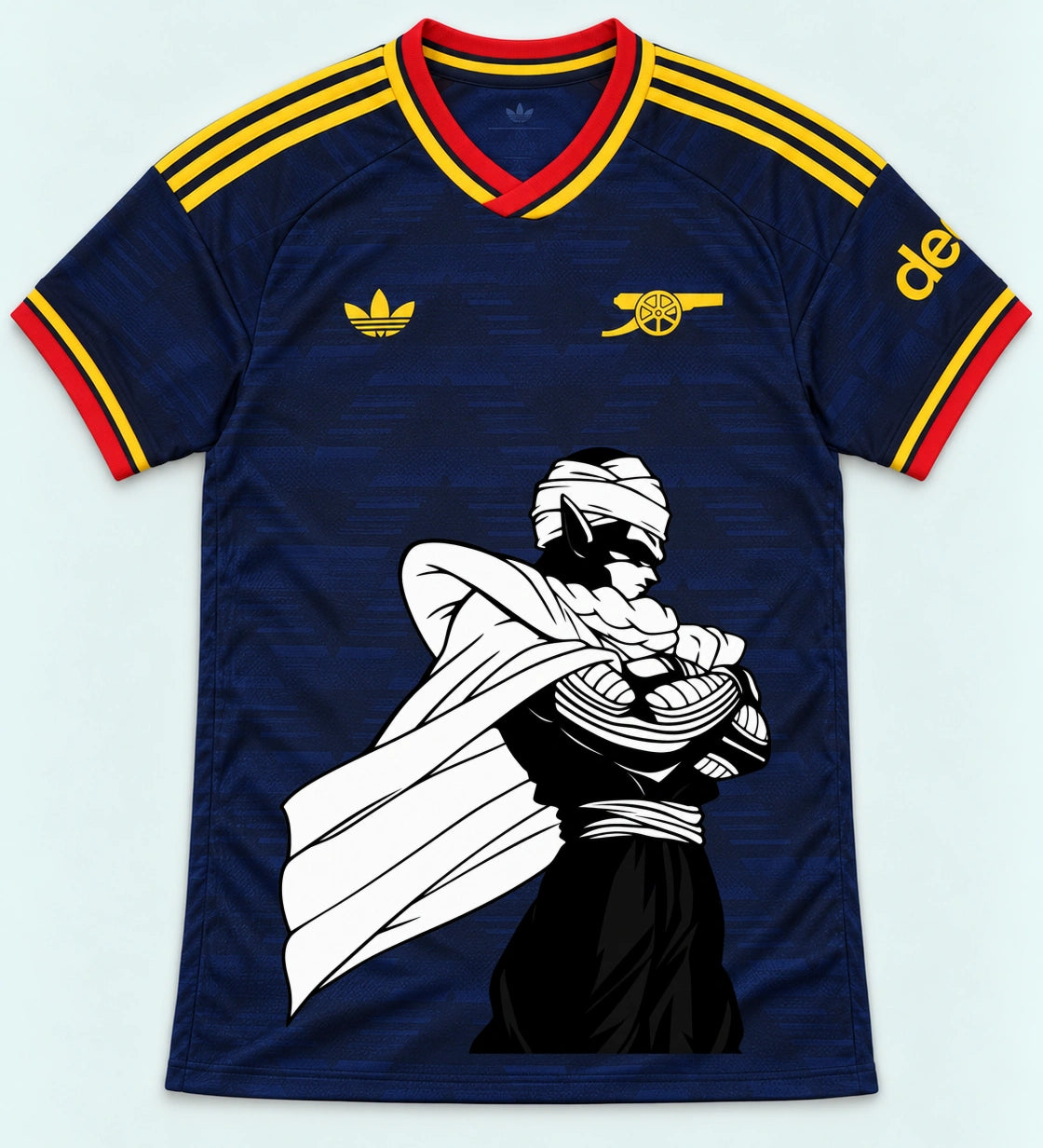 Arsenal Navy Piccolo Cloak Dragon Ball Jersey — Front