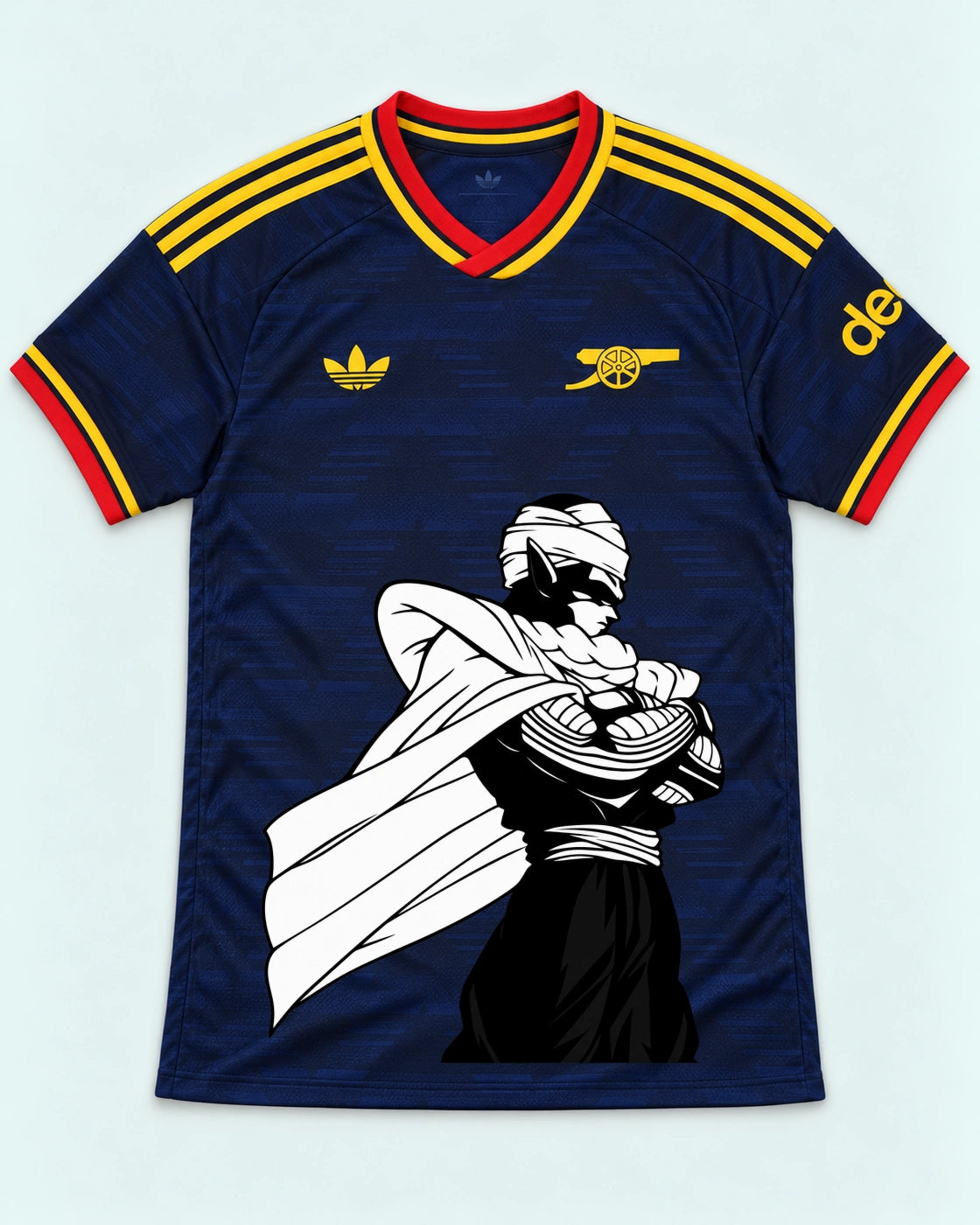Arsenal Navy Piccolo Cloak Dragon Ball Jersey — Front