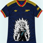 Arsenal Navy Super Saiyan Aura Dragon Ball Jersey — Front