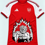Arsenal Red Broly Dragon Ball Jersey — Front