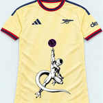 Arsenal Yellow Frieza Death Ball Dragon Ball Jersey — Front
