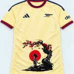 Arsenal Yellow Goku Sakura Dragon Ball Jersey — Front