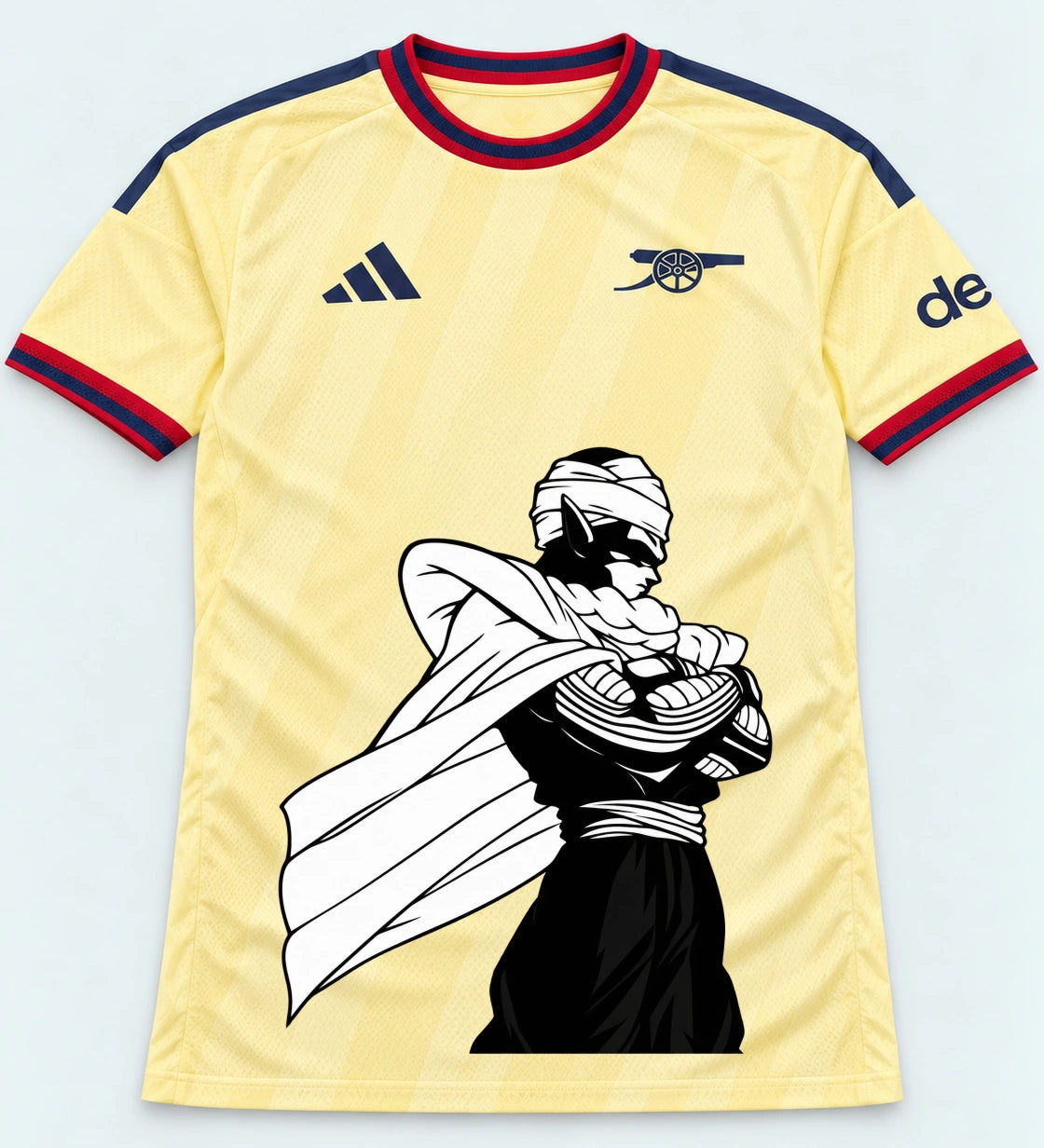 Arsenal Yellow Piccolo Cloak Dragon Ball Jersey — Front
