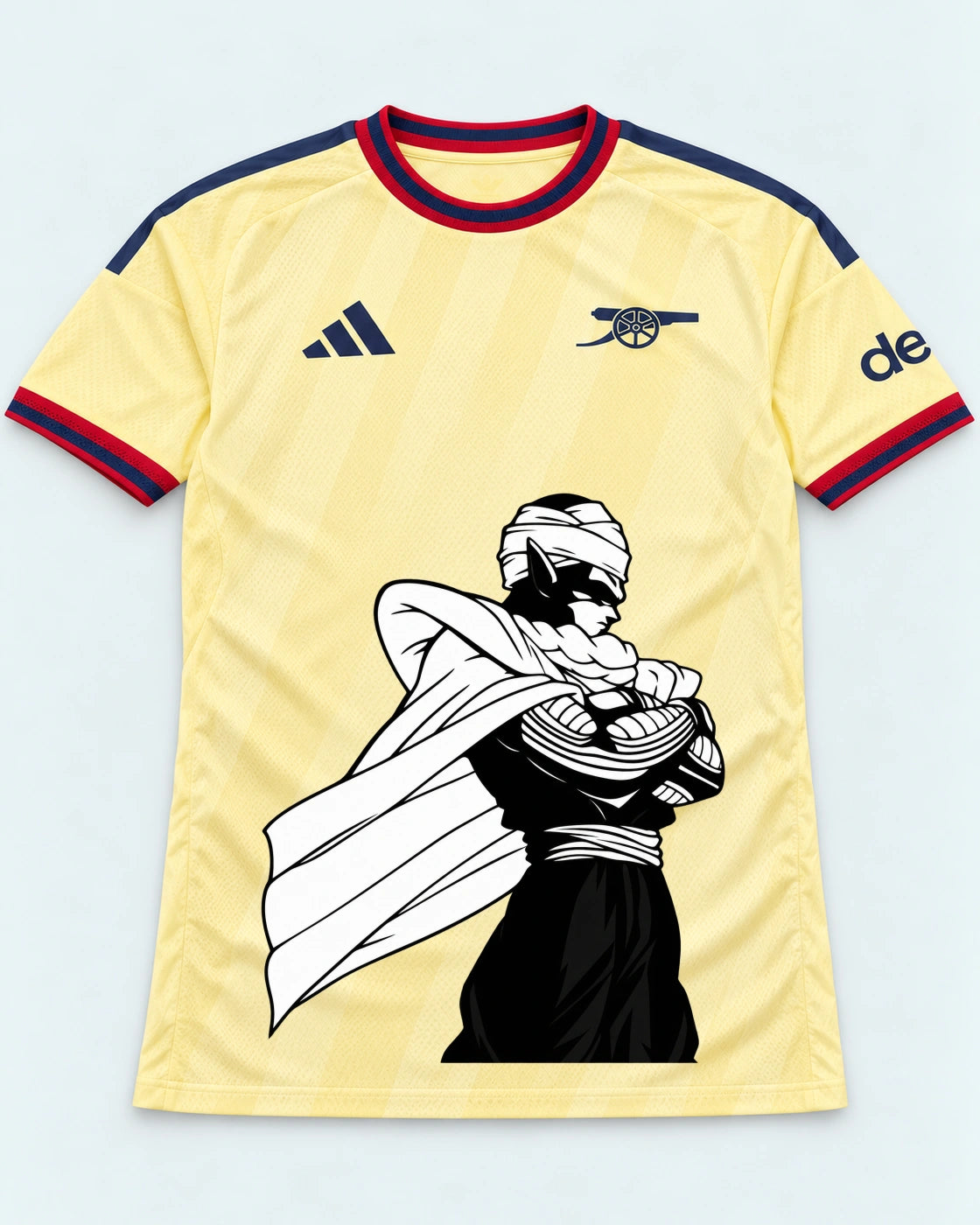 Arsenal Yellow Piccolo Cloak Dragon Ball Jersey — Front