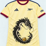 Arsenal Yellow Shenron Emblem Dragon Ball Jersey — Front