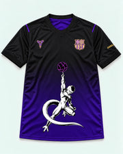 Barcelona Black Purple Frieza Death Ball Dragon Ball Jersey — Front