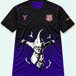 Barcelona Black Purple Kid Buu Dragon Ball Jersey — Front