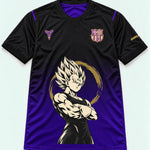 Barcelona Black Purple Majin Vegeta Dragon Ball Jersey — Front