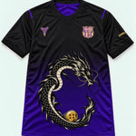 Barcelona Black Purple Shenron Emblem Dragon Ball Jersey — Front
