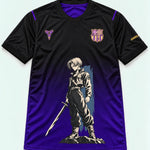 Barcelona Black Purple Trunks Sword Dragon Ball Jersey — Front