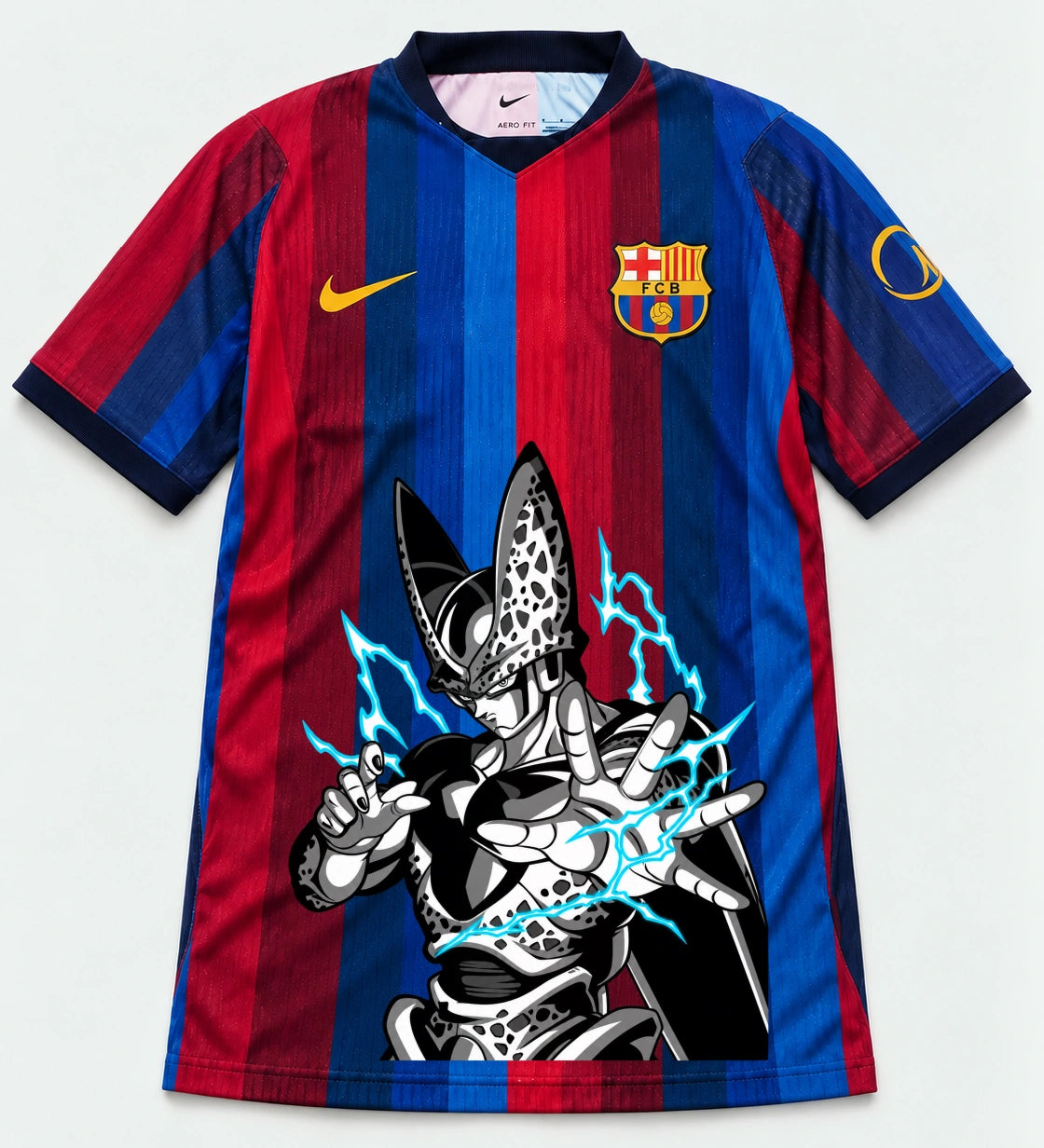 Barcelona Home Cell Dragon Ball Jersey — Front