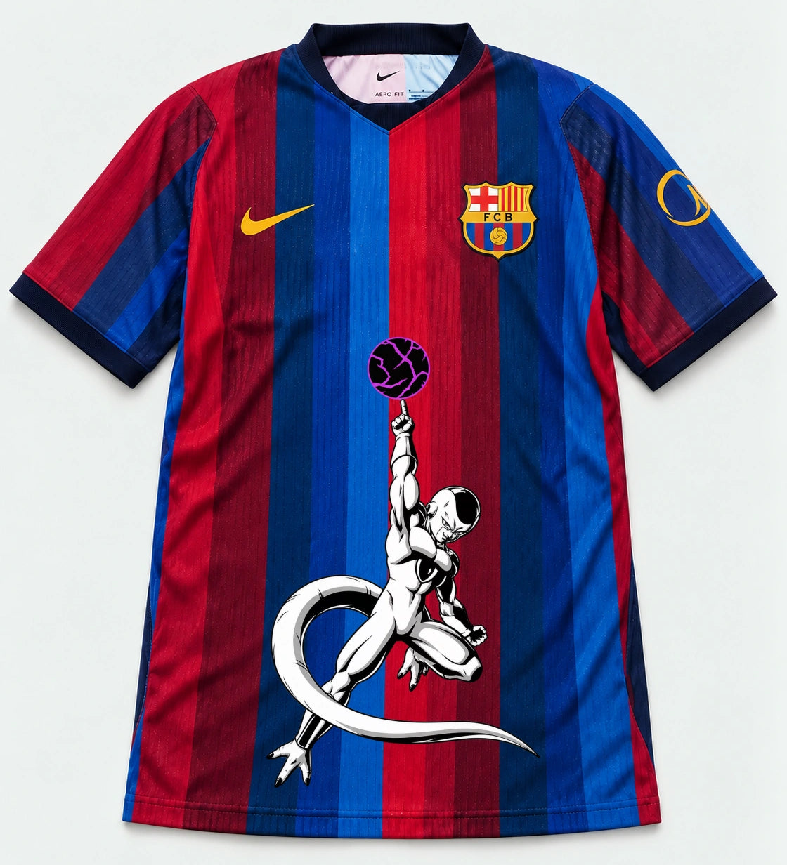 Barcelona Home Frieza Death Ball Dragon Ball Jersey — Front