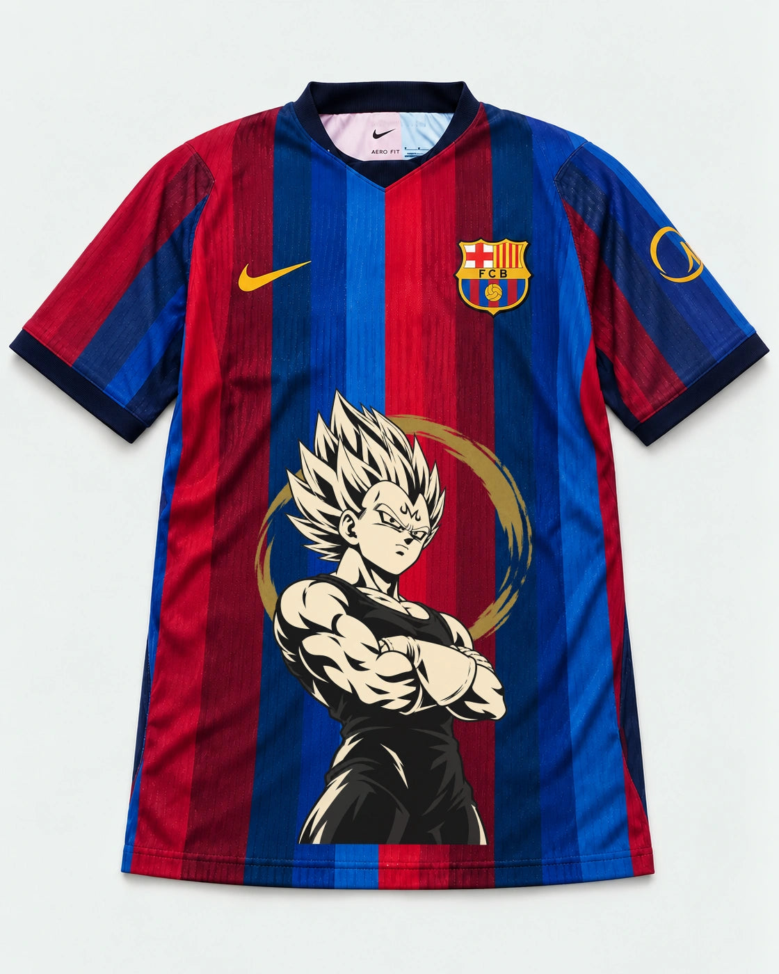 Barcelona Home Majin Vegeta Dragon Ball Jersey — Front