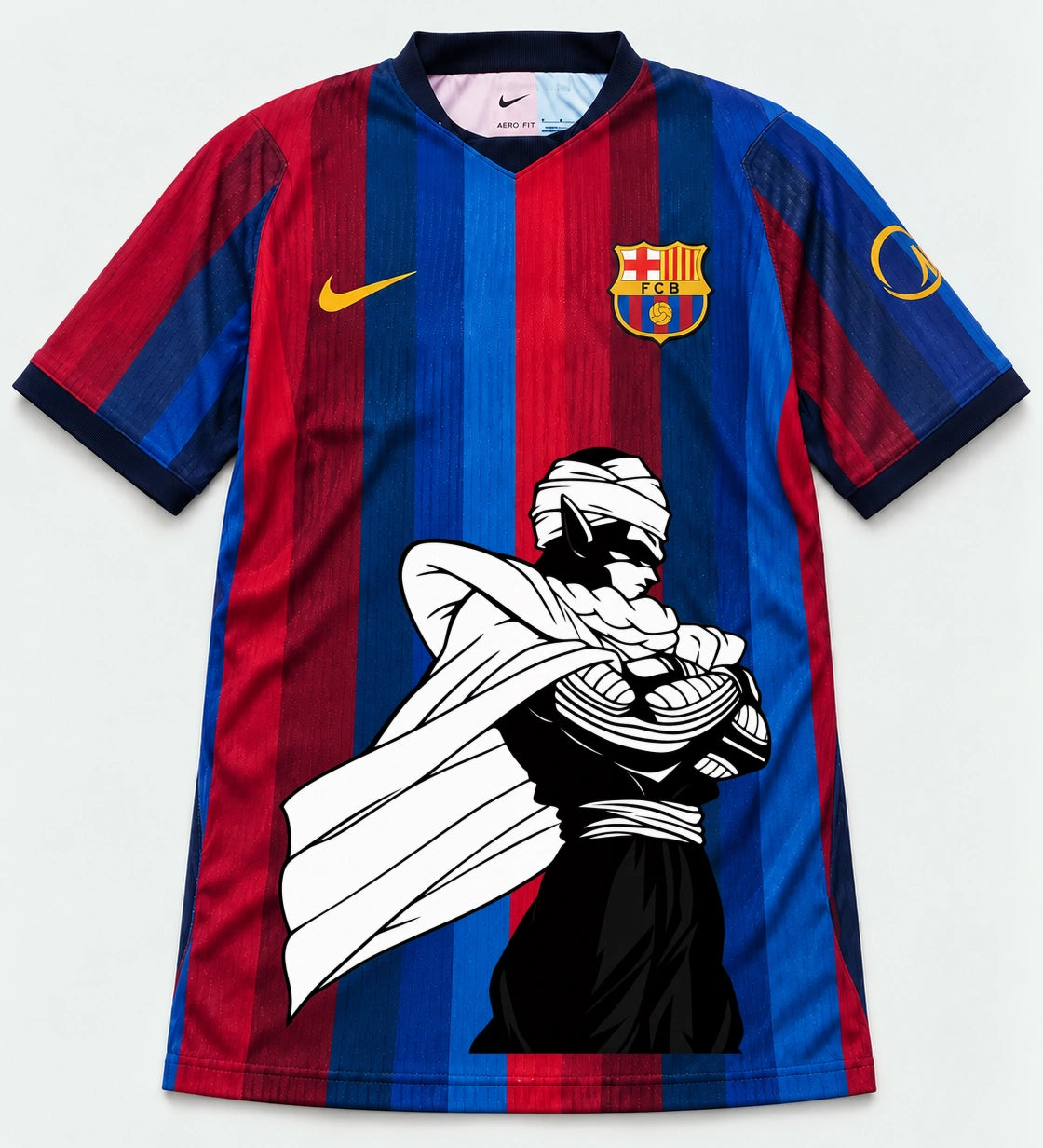 Barcelona Home Piccolo Cloak Dragon Ball Jersey — Front
