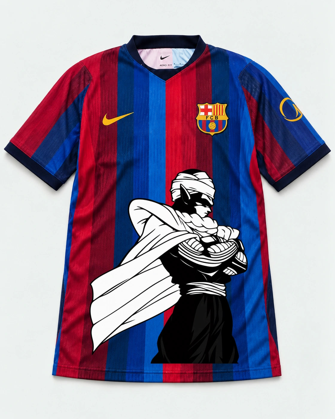 Barcelona Home Piccolo Cloak Dragon Ball Jersey — Front