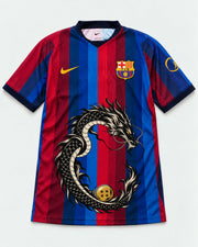 Barcelona Home Shenron Emblem Dragon Ball Jersey — Front