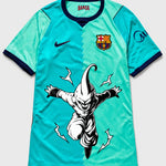 Barcelona Turquoise Kid Buu Dragon Ball Jersey — Front