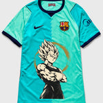 Barcelona Turquoise Majin Vegeta Dragon Ball Jersey — Front