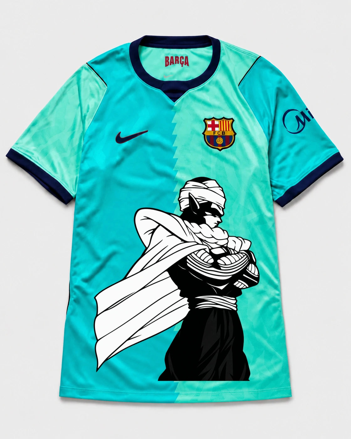 Barcelona Turquoise Piccolo Cloak Dragon Ball Jersey — Front