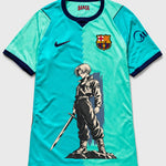 Barcelona Turquoise Trunks Sword Dragon Ball Jersey — Front