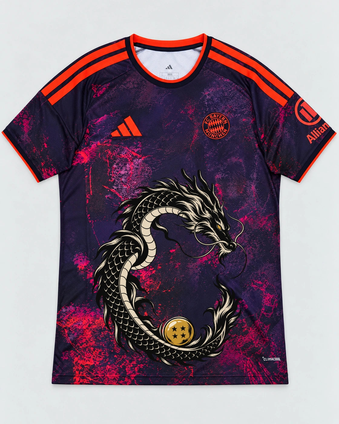 Bayern Munich Dark Shenron Emblem Dragon Ball Jersey — Front