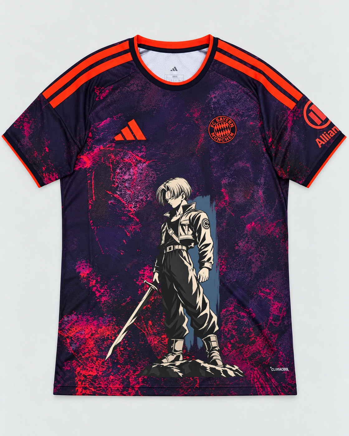 Bayern Munich Dark Trunks Sword Dragon Ball Jersey — Front