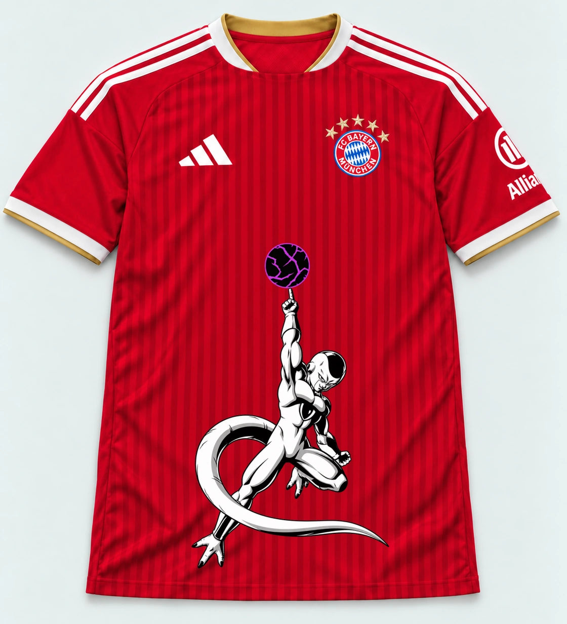 Bayern Munich Red Frieza Death Ball Dragon Ball Jersey — Front