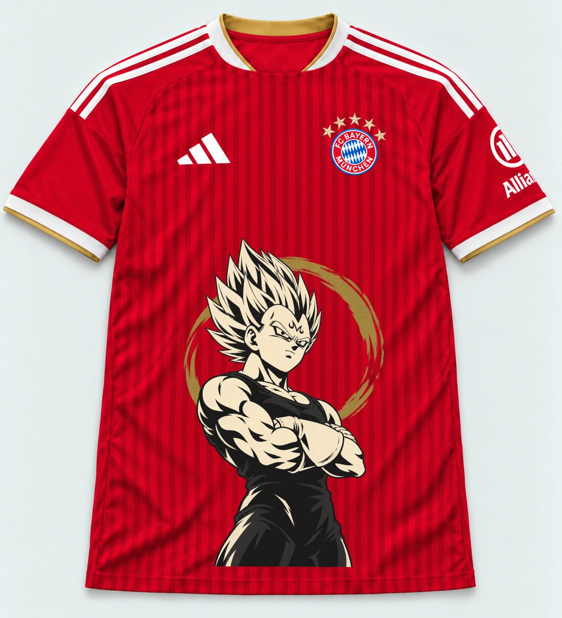 Bayern Munich Red Majin Vegeta Dragon Ball Jersey — Front