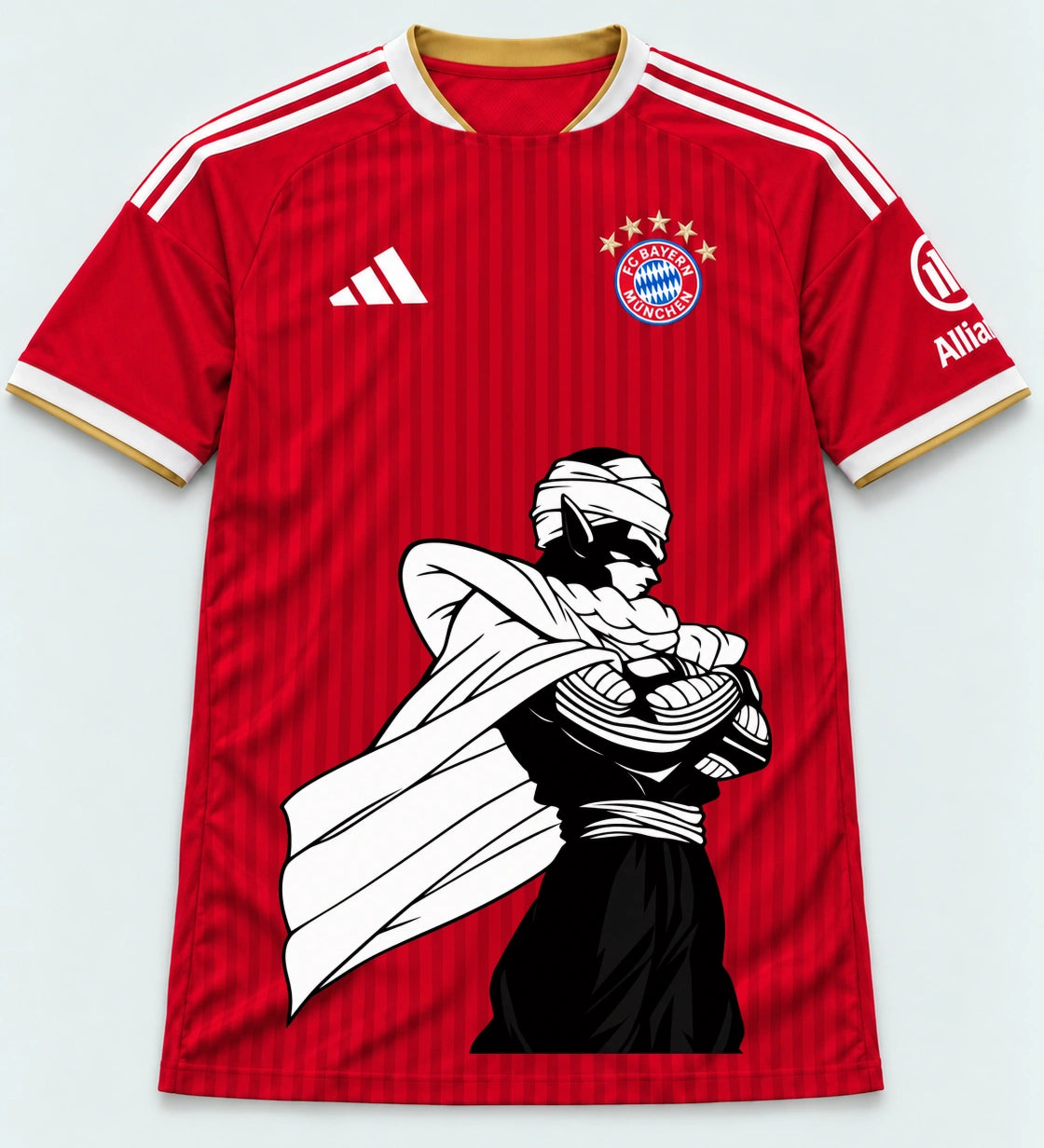 Bayern Munich Red Piccolo Cloak Dragon Ball Jersey — Front