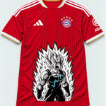 Bayern Munich Red Super Saiyan Aura Dragon Ball Jersey — Front