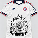 Bayern Munich White Broly Dragon Ball Jersey — Front