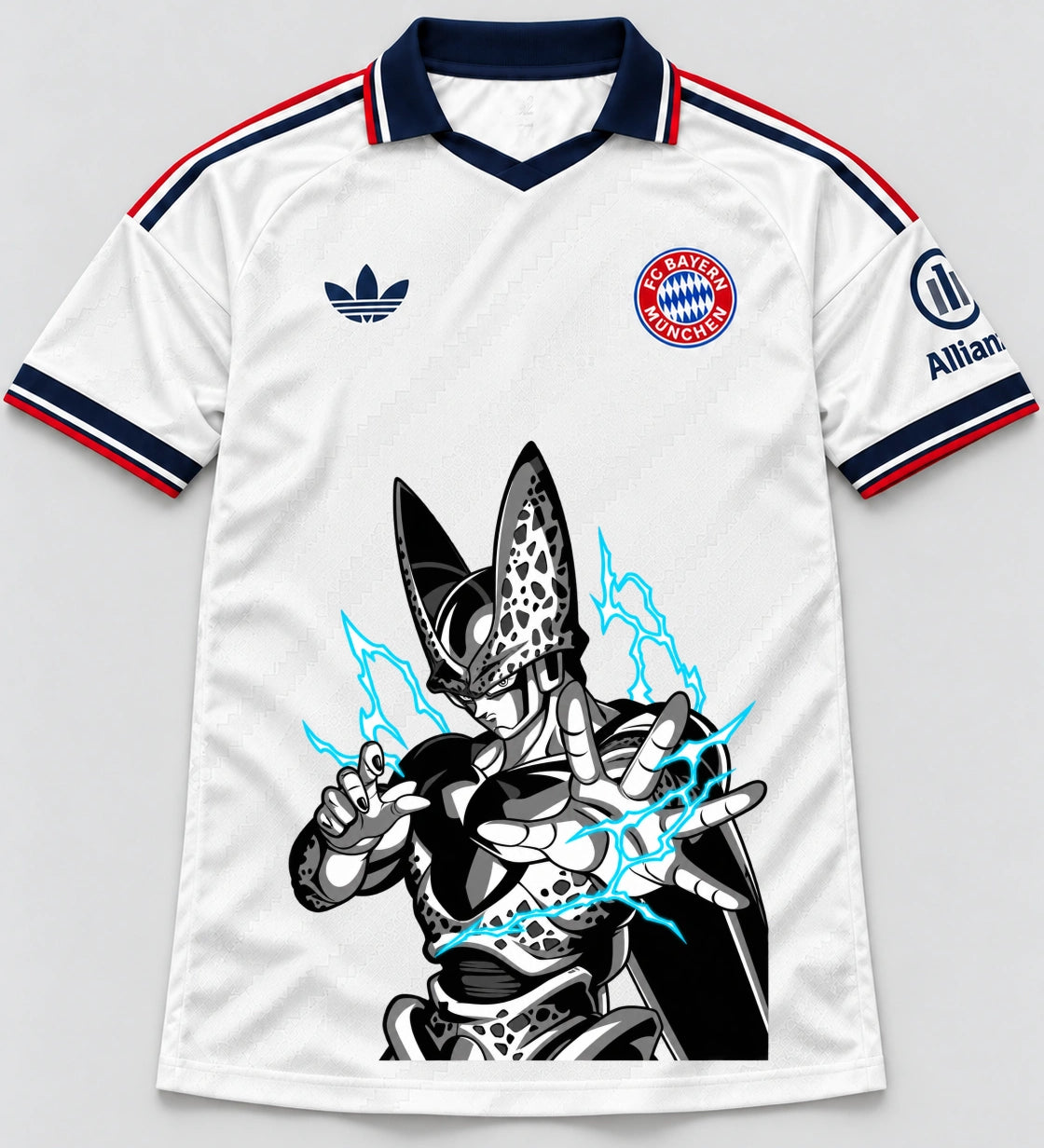 Bayern Munich White Cell Dragon Ball Jersey — Front