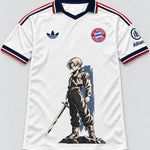 Bayern Munich White Trunks Sword Dragon Ball Jersey — Front