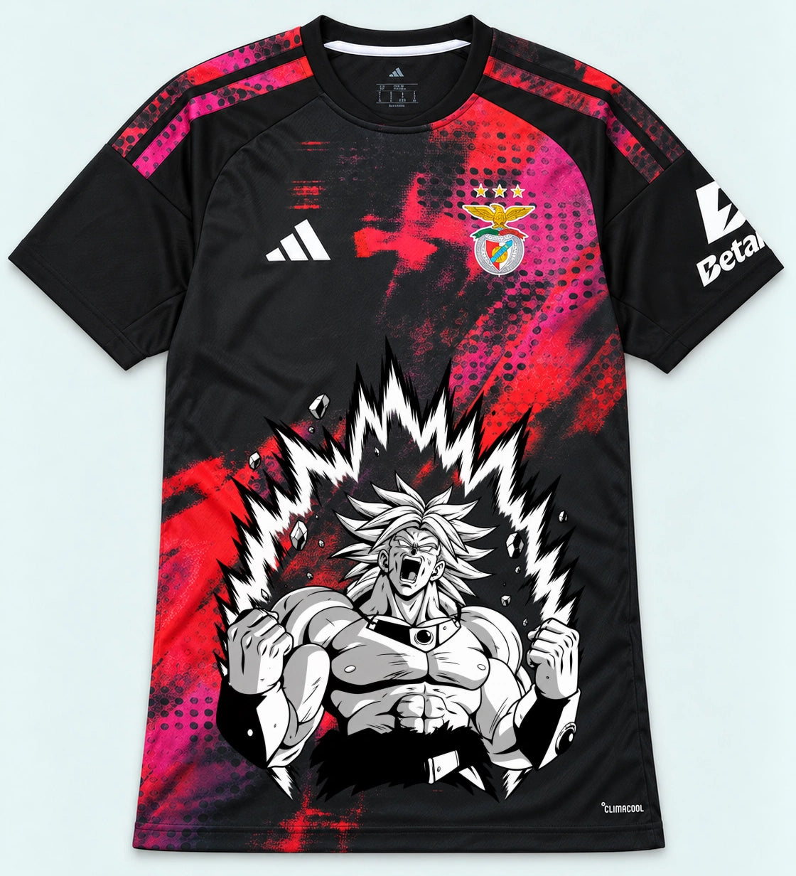 Benfica Black Broly Dragon Ball Jersey — Front