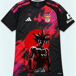 Benfica Black Goku Rising Sun Dragon Ball Jersey — Front