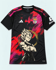Benfica Black Majin Vegeta Dragon Ball Jersey — Front