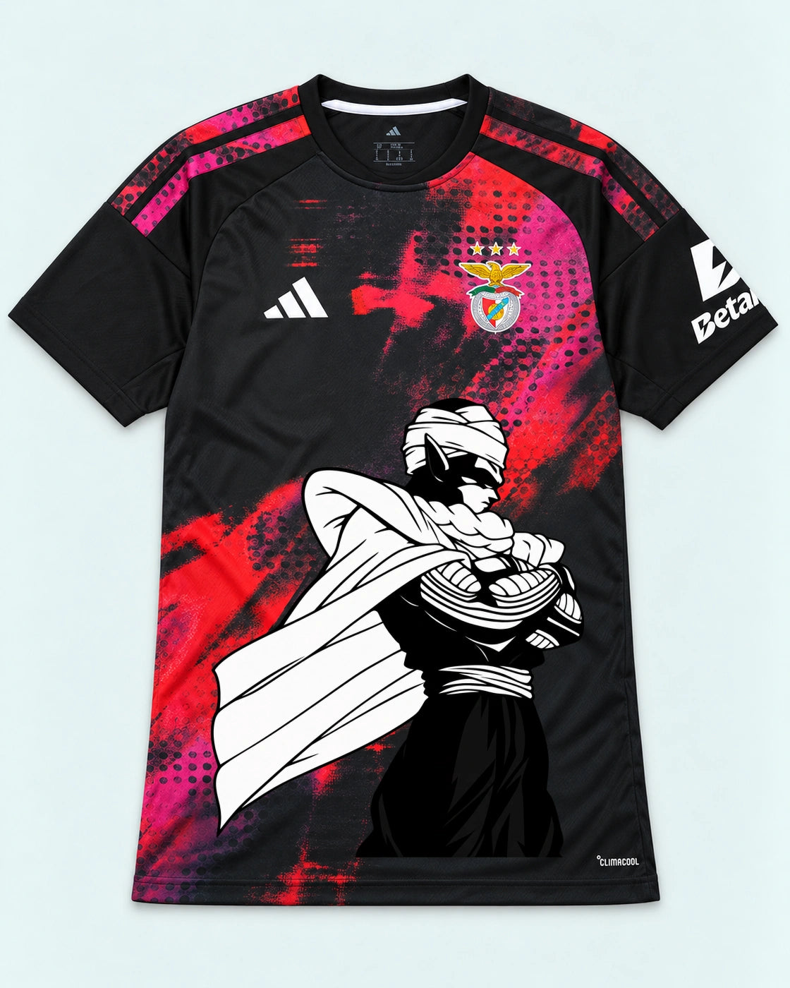 Benfica Black Piccolo Cloak Dragon Ball Jersey — Front