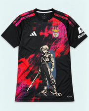 Benfica Black Trunks Sword Dragon Ball Jersey — Front