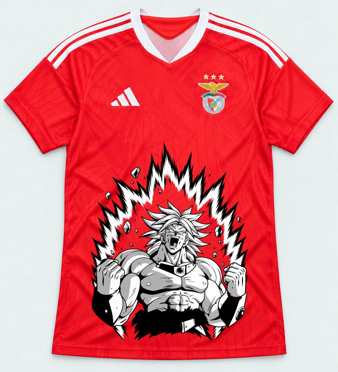 Benfica Red Broly Dragon Ball Jersey — Front