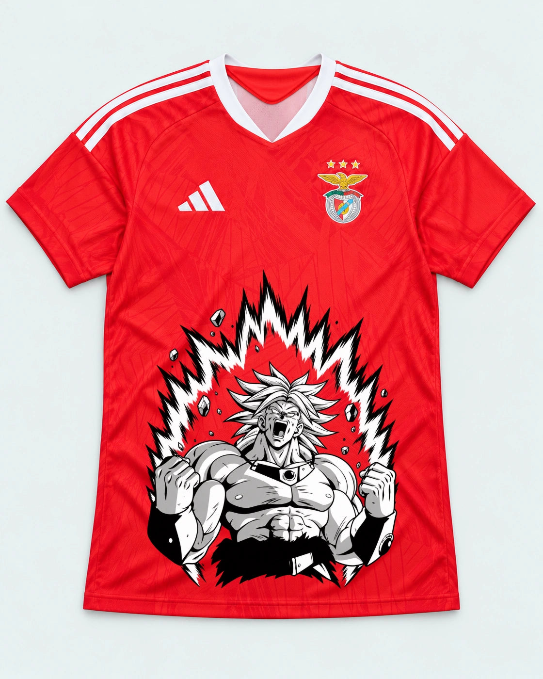 Benfica Red Broly Dragon Ball Jersey — Front