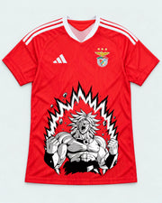 Benfica Red Broly Dragon Ball Jersey — Front