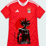 Benfica Red Goku Rising Sun Dragon Ball Jersey — Front